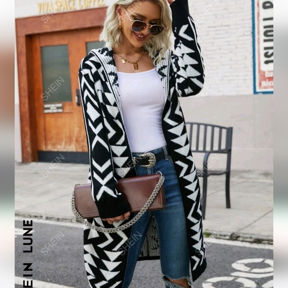 Geometric Cardigan